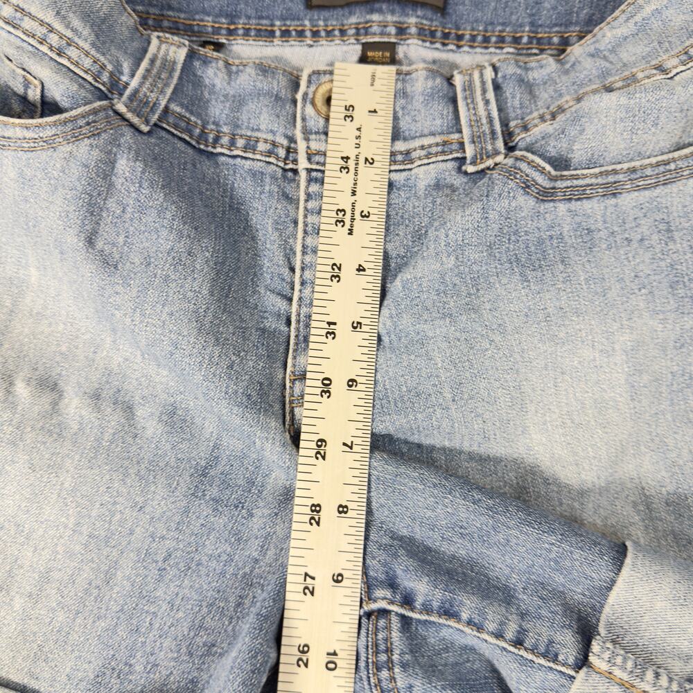 Nine West Women Denim Shorts Size 8 Waist 28 Blue Cuffed Stretch Button Detail - Picture 15 of 16